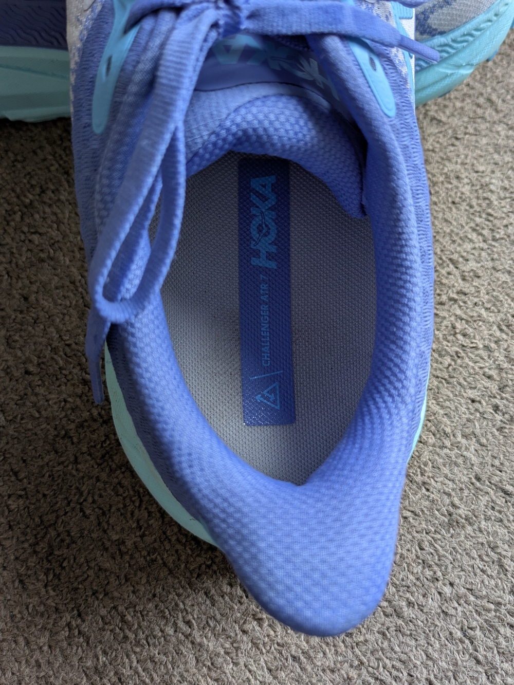 Hoka Women's Running Shoes in Light Blue and Lavender Challenger 7 Size 10.5 W - Picture 6 of 7
